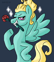 Size: 712x829 | Tagged: safe, artist:mojo1985, imported from derpibooru, zephyr breeze, flutter brutter, flower, rose