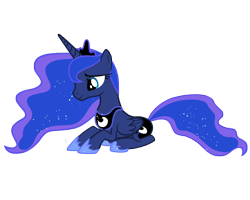 Size: 5000x4000 | Tagged: safe, artist:ikillyou121, imported from derpibooru, princess luna, luna eclipsed, female, simple background, smiling, solo, transparent background, vector