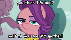 Size: 533x300 | Tagged: safe, edit, edited screencap, imported from derpibooru, screencap, spoiled rich, earth pony, pony, crusaders of the lost mark, caption, female, image macro, mare, meme, solo, text