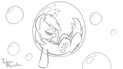 Size: 3840x2160 | Tagged: safe, artist:fakskis, imported from derpibooru, derpy hooves, pegasus, pony, belly button, bubble, drool, ear fluff, female, mare, monochrome, sleeping, solo