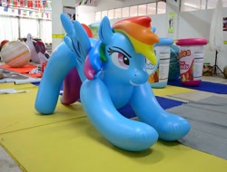 Size: 1200x914 | Tagged: safe, imported from derpibooru, rainbow dash, inflatable pony, balloon fetish, bootleg, fetish, hongyi, inflatable, inflatable fetish, inflatable rainbow dash, inflatable toy, irl, iwtcird, meme, photo, wat