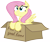 Size: 6000x5089 | Tagged: safe, artist:shoutingisfun, artist:slb94, imported from derpibooru, fluttershy, pony, absurd resolution, box, bronybait, cute, female, flutterbox, free pony, frown, pony in a box, sad, shyabetes, simple background, solo, transparent background