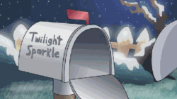 Size: 400x225 | Tagged: safe, artist:alfa995, imported from derpibooru, screencap, derpy hooves, pegasus, pony, animated, clothes, cute, derpabetes, female, frame by frame, letter, mail, mailbag, mailmare, mare, scarf