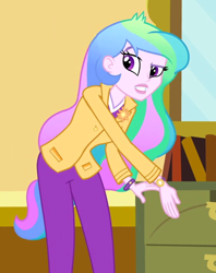 Size: 500x630 | Tagged: safe, imported from derpibooru, screencap, princess celestia, equestria girls, celestia's office, cropped, female, principal celestia, solo