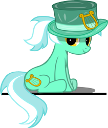 Size: 1445x1711 | Tagged: safe, artist:riskytheart, imported from derpibooru, lyra heartstrings, pony, female, hat, simple background, sitting, solo, transparent background, vector