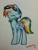 Size: 720x960 | Tagged: safe, artist:darkynez, imported from derpibooru, rainbow dash, cute, dashabetes, female, goggles, solo, traditional art