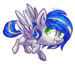 Size: 824x722 | Tagged: safe, artist:spacechickennerd, imported from derpibooru, oc, oc only, oc:lunar streak, pegasus, pony, solo