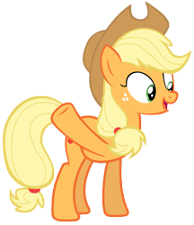 Size: 7000x8100 | Tagged: safe, artist:tardifice, imported from derpibooru, applejack, the saddle row review, absurd resolution, cowboy hat, female, hat, open mouth, raised hoof, simple background, solo, stetson, transparent background, vector