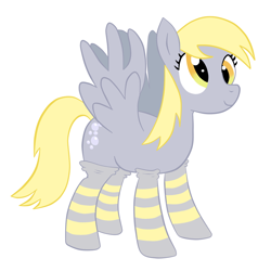 Size: 1024x1024 | Tagged: safe, artist:aerodoggy, imported from derpibooru, derpy hooves, pegasus, pony, clothes, cute, female, mare, socks, solo, striped socks