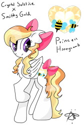 Size: 640x960 | Tagged: safe, artist:gallantserver, artist:thepegasisterpony, imported from derpibooru, oc, oc only, offspring, offspring's offspring, parent:oc:crystal solstice, parent:oc:smithy gold, parents:oc x oc, raised hoof, simple background, solo, transparent background