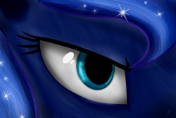 Size: 1600x1067 | Tagged: safe, artist:everypone, imported from derpibooru, princess luna, pony, close-up, eye, female, solo