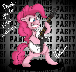 Size: 4200x4000 | Tagged: safe, artist:vicse, imported from derpibooru, pinkie pie, pony, female, guitar, solo