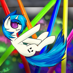 Size: 900x900 | Tagged: safe, artist:joetrifical, imported from derpibooru, dj pon-3, vinyl scratch, female, solo