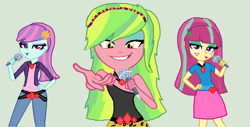 Size: 1153x587 | Tagged: safe, artist:starshine9, imported from derpibooru, lemon zest, sour sweet, sunny flare, equestria girls, alternate universe