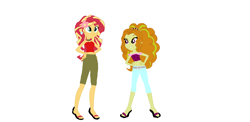 Size: 1328x648 | Tagged: safe, artist:bulbaderp, imported from derpibooru, adagio dazzle, sunset shimmer, equestria girls, rainbow rocks, female, lesbian, shipping, sunsagio, total drama, total drama island