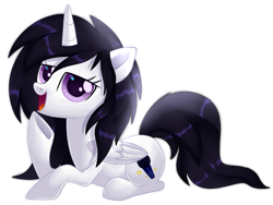 Size: 2400x1800 | Tagged: safe, artist:sugguk, imported from derpibooru, oc, oc only, oc:white flake, alicorn, pony, solo