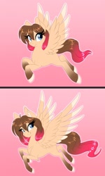 Size: 767x1280 | Tagged: safe, artist:peridotkitty, artist:silkensaddle, imported from derpibooru, oc, oc only, oc:olivine iris, pegasus, pony, comparison, eyelashes, style change