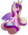 Size: 2200x2700 | Tagged: safe, artist:sitrophe, imported from derpibooru, princess cadance, cute, cutedance, female, looking up, simple background, sitting, smiling, solo, spread wings, transparent background