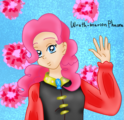 Size: 545x526 | Tagged: safe, artist:wrath-marionphauna, imported from derpibooru, pinkie pie, human, fashion, female, humanized, solo