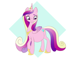 Size: 1024x785 | Tagged: safe, artist:petalierre, imported from derpibooru, princess cadance, alicorn, pony, belly, female, lidded eyes, mama cadence, mare, pregdance, pregnant, smiling, solo