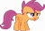 Size: 5103x3623 | Tagged: safe, artist:scootaion, imported from derpibooru, scootaloo, pegasus, pony, the cutie pox, :p, blank flank, cute, cutealoo, female, filly, floppy ears, foal, folded wings, simple background, solo, tongue out, transparent background, vector, wings