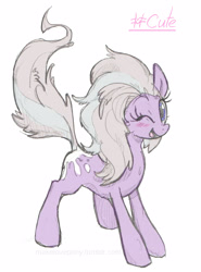 Size: 1185x1600 | Tagged: safe, artist:skutchi, imported from derpibooru, oc, oc only, oc:siu, looking at you, makelovepony, one eye closed, open mouth, smiling, tongue out, wink