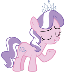 Size: 7000x7700 | Tagged: safe, artist:tardifice, imported from derpibooru, diamond tiara, crusaders of the lost mark, absurd resolution, eyes closed, female, photoshop, raised hoof, simple background, solo, transparent background, vector