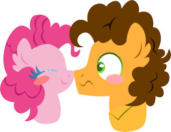 Size: 3489x2693 | Tagged: safe, artist:shabrina025, imported from derpibooru, cheese sandwich, pinkie pie, blushing, cheesepie, female, male, shipping, straight