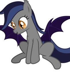 Size: 1947x2000 | Tagged: safe, artist:inudewaruika, imported from derpibooru, oc, oc only, oc:echo, bat pony, pony, solo