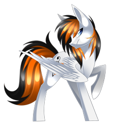Size: 2382x2364 | Tagged: safe, artist:scarlet-spectrum, imported from derpibooru, oc, oc only, oc:rainy sky, pegasus, pony, commission, male, raised hoof, simple background, solo, transparent background