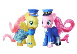Size: 1600x1138 | Tagged: safe, imported from derpibooru, admiral fairy flight, fluttershy, general flash, pinkie pie, ancient wonderbolts uniform, brushable, female, irl, photo, toy