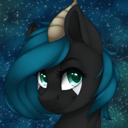 Size: 500x500 | Tagged: safe, artist:silentwulv, imported from derpibooru, oc, oc only, oc:river wolf, pony, bust, female, mare, night, solo