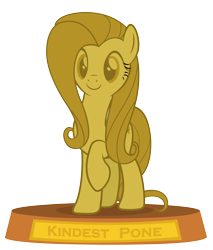 Size: 3840x4498 | Tagged: safe, artist:slb94, imported from derpibooru, fluttershy, award, pone, simple background, transparent background, trophy, vector