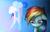 Size: 2500x1600 | Tagged: safe, artist:twotiedbows, imported from derpibooru, rainbow dash, female, floppy ears, looking down, sad, solo