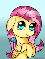 Size: 1024x1336 | Tagged: safe, artist:royalshine, imported from derpibooru, fluttershy, parasprite, female, solo