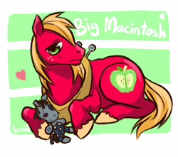 Size: 3189x2816 | Tagged: safe, artist:miku sky, imported from derpibooru, big macintosh, smarty pants, earth pony, pony, male, prone, solo, stallion