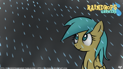 Size: 1920x1080 | Tagged: safe, artist:datahmedz, imported from derpibooru, sunshower raindrops, pony, female, solo, wallpaper