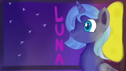 Size: 1280x720 | Tagged: safe, artist:jbond, imported from derpibooru, princess luna, alicorn, chest fluff, female, filly, filly luna, foal, s1 luna, solo, younger