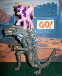 Size: 697x850 | Tagged: safe, imported from derpibooru, twilight sparkle, alicorn, kaiju, pony, action figure, female, godzilla (series), godzilla (tristar), irl, photo, toy, twilight sparkle (alicorn)