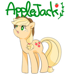 Size: 549x600 | Tagged: safe, artist:tomitake, imported from derpibooru, applejack, female, pixiv, solo