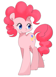 Size: 423x578 | Tagged: safe, artist:tomitake, imported from derpibooru, pinkie pie, female, pixiv, solo