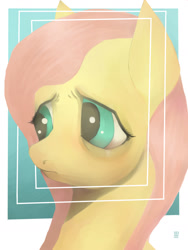 Size: 1200x1598 | Tagged: safe, artist:ashesandpudding, imported from derpibooru, fluttershy, female, sad, solo