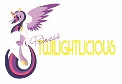 Size: 2100x1450 | Tagged: safe, artist:copperirisart, imported from derpibooru, twilight sparkle, alicorn, pony, female, simple background, skinny, solo, twilight sparkle (alicorn), twilightlicious, white background