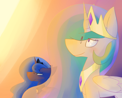 Size: 3000x2400 | Tagged: safe, artist:input-command, deleted from derpibooru, imported from derpibooru, princess celestia, princess luna, duo, sunrise