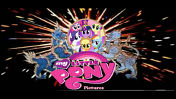 Size: 1366x768 | Tagged: safe, artist:disneythx, imported from derpibooru, applejack, fluttershy, pinkie pie, rainbow dash, rarity, twilight sparkle, chaiyo, logo, mane six, my little pony logo