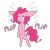 Size: 512x512 | Tagged: safe, artist:fidelissibs, imported from derpibooru, pinkie pie, female, flapping, floppy ears, fluffy, flying, frown, impossibly large ears, looking at you, simple background, solo, transparent background, wat, wide eyes, wing ears