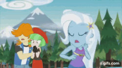 Size: 480x270 | Tagged: safe, imported from derpibooru, screencap, bulk biceps, drama letter, gaea everfree, gloriosa daisy, sandalwood, trixie, valhallen, watermelody, equestria girls, legend of everfree, animated, background human, camp everfree logo, camp everfree outfits, female, magic, male, vine