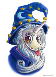 Size: 872x1194 | Tagged: safe, artist:arimovergremrider, imported from derpibooru, star swirl the bearded, albert einstein, male, solo, tongue out