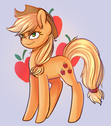 Size: 909x1031 | Tagged: safe, artist:asianpony, imported from derpibooru, applejack, female, solo