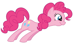 Size: 7000x4200 | Tagged: safe, artist:reginault, imported from derpibooru, pinkie pie, earth pony, pony, griffon the brush off, .svg available, absurd resolution, female, leaning, leaning forward, simple background, smiling, solo, transparent background, vector